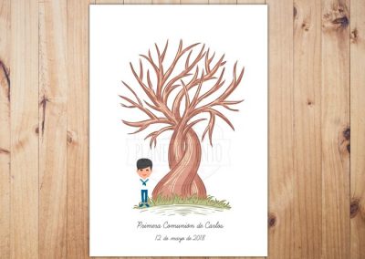 Arbol huellas comunion 3