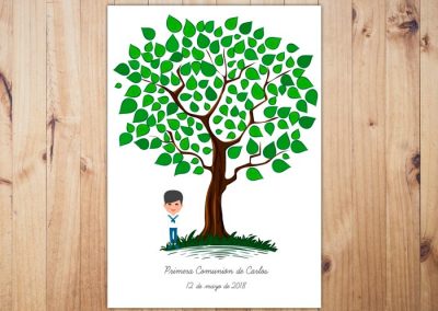 Arbol huellas comunion 2