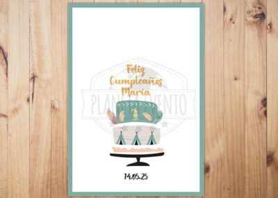 Árbol huellas Cumpleaños 2